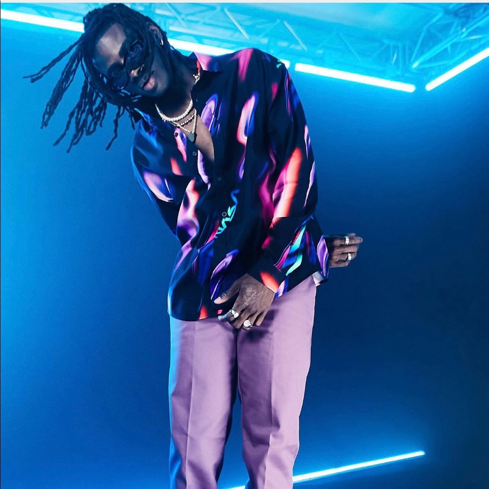 Asos Nasa 90’s Oversize shirt in black & Purple.
